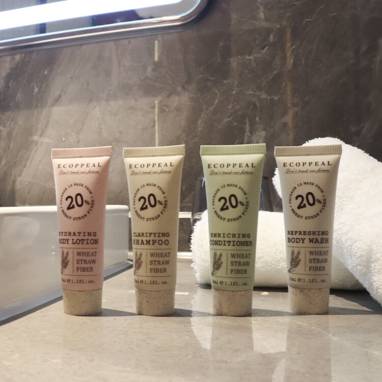 Custom Luxury OEM Disposable Biodegradable Eco Friendly Guest Toiletries Kit Hotel Amenities set