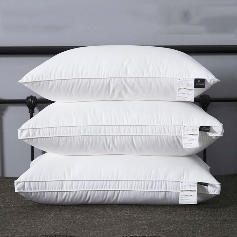 Hotel High weight filling custom size cotton bed pillows wholesale