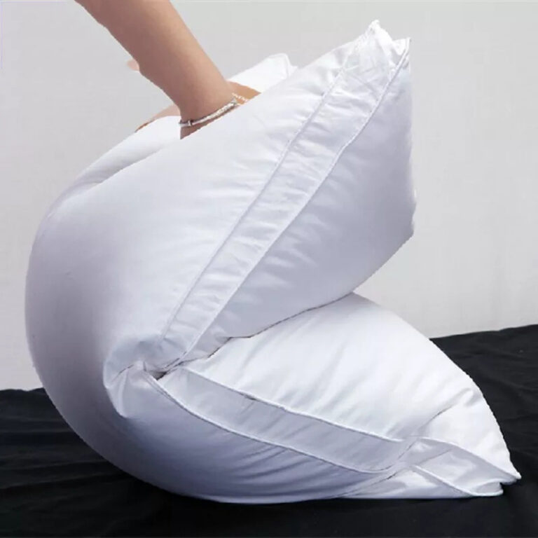 Hotel High weight filling custom size cotton bed pillows wholesale