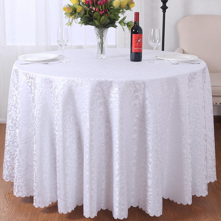 Jacquard Round Wedding Hotel Restaurant Decorative Table Cloth