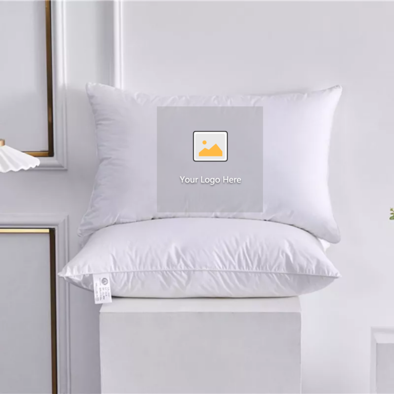 New design 100% cotton fabric  hotel microfiber pillow